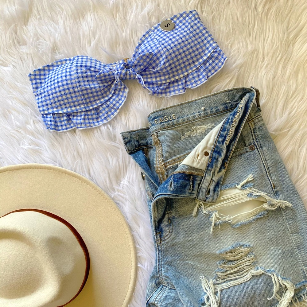 Forever 21 Gingham print bikini top
